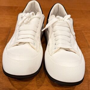 Alexander McQueen White and Black Sneakers